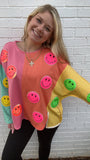 The Neon Smiley Dream Top- Final sale