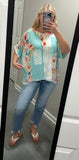 The Aqua Blossom Top