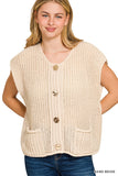 The Timeless Texture Sweater Vest- Final/Blowout sale