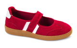 Red Faux Suede Calm Down Corkys- Final/Blowout sale