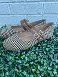 Black Tan Houndstooth Own It Corkys- Final sale