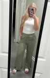 The Olive Ease Pants- Final/Blowout sale