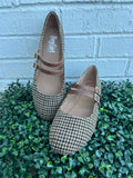 Black Tan Houndstooth Own It Corkys- Final sale