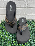 Black Overboard Corkys Flip Flops- Final/Blowout sale