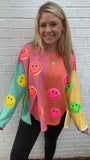 The Neon Smiley Dream Top- Final sale