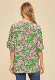 Dear Scarlett Lizzy Breeze Blouse (Green)- Final/Blowout sale
