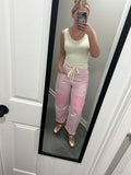 The Pink Patch Barrel Pants