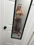 The Wild Side Leopard Barrel Jeans- Final/Blowout sale