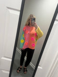The Neon Smiley Dream Top- Final sale