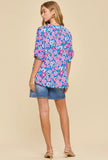 Dear Scarlett Lizzy Breeze Blouse (Royal Blue)- Final/Blowout sale