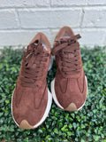 Chocolate Faux Suede No Prob Corkys