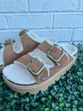 Tobacco Faux Suede Hearsay Corkys