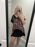 The Boho Mosaic Babydoll Top