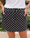 After Dark Polka Dot Skort