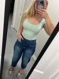 The Dark Denim Barrel Jeans