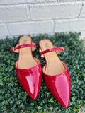 Red Patent Wanna Grab Drinks Corkys- Final/Blowout sale