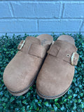 Tobacco Faux Suede Day Dream Corkys- Final sale