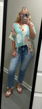 The Aqua Blossom Top