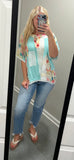 The Aqua Blossom Top
