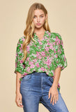 Dear Scarlett Lizzy Breeze Blouse (Green)- Final/Blowout sale