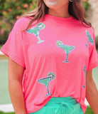 Margaritaville Sequin Patch Top- Final/Blowout sale