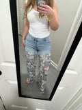 The Lace Luxe Denim Jeans- Final/Blowout sale
