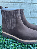 Chocolate Faux Suede Keep Me Warm Corkys