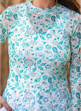 Kate Mesh Top- Western Paisley