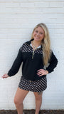 After Dark Polka Dot Skort