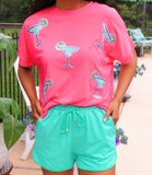 Margaritaville Sequin Patch Top- Final/Blowout sale