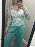 Kate Mesh Top- Western Paisley- Final/Blowout sale