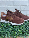 Chocolate Faux Suede No Prob Corkys