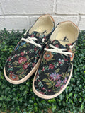 Black Brocade Floral Kayak II Corkys