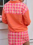 Mia Printed Pullover- Summer Crush Plaid- Final/Blowout sale