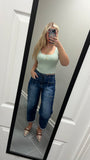 The Dark Denim Barrel Jeans