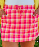 Summer Crush Plaid Skort- Final/Blowout sale