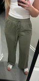 The Olive Ease Pants- Final/Blowout sale