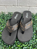 Black Overboard Corkys Flip Flops- Final/Blowout sale