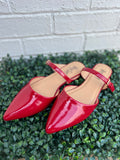 Red Patent Wanna Grab Drinks Corkys- Final/Blowout sale
