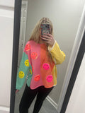 The Neon Smiley Dream Top- Final sale