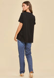 Dear Scarlett Ribbed Boyfriend Knit Top- Final/Blowout sale