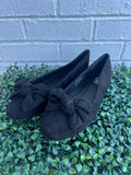 Black Faux Suede Sugar Rush Corkys- Final sale