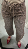 The Wild Side Leopard Barrel Jeans- Final/Blowout sale