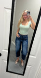 The Dark Denim Barrel Jeans