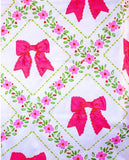Pretty Lattice Bow Towel