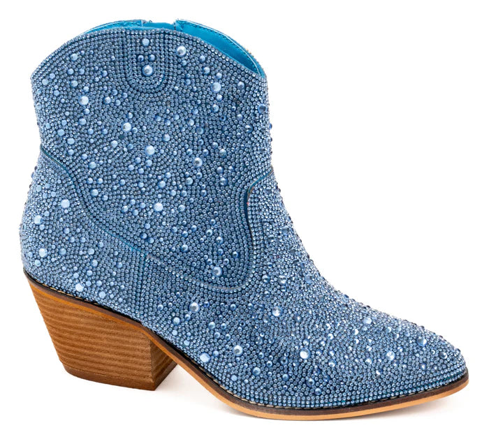 Light Blue Rhinestones Shine Bright Corkys